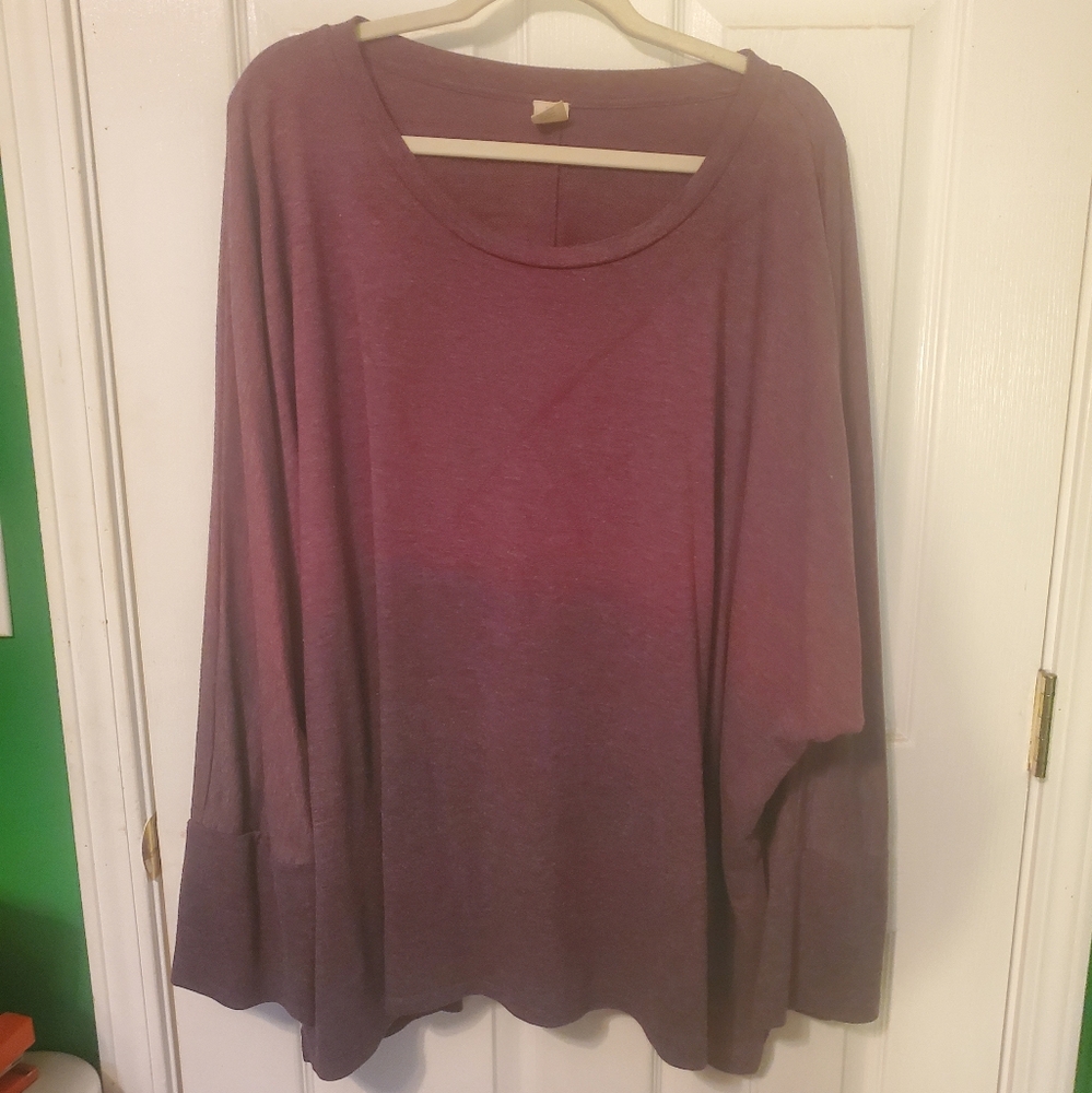Lane Bryant Livi Long Sleeve Purple Tunic